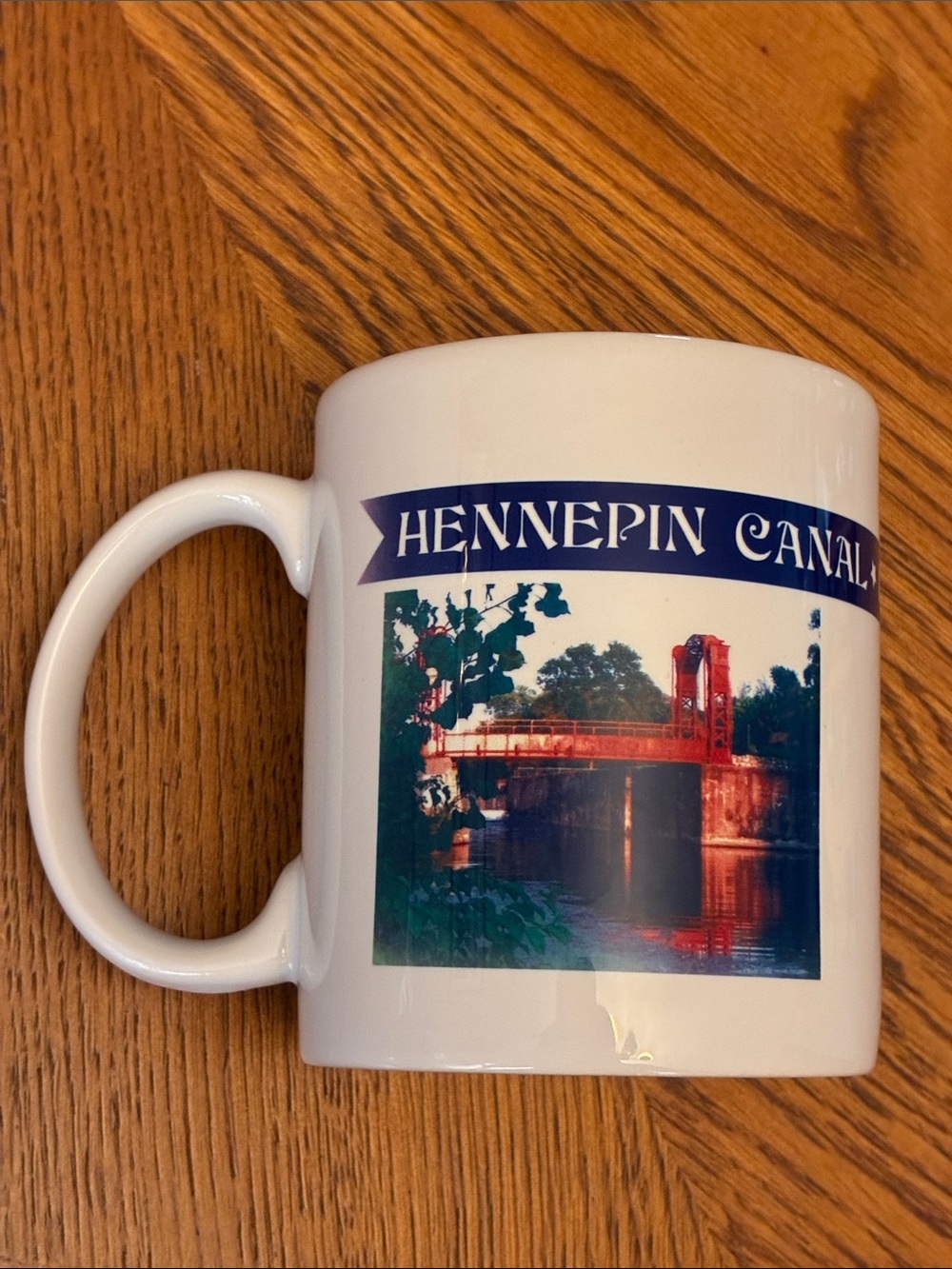 Hennepin Canal White Ceramic Coffee Mug
